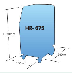 Máy nạp gas điều hoà ô tô R-134a & R-1234yf Heshbon HR-675